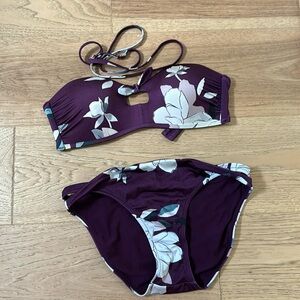 Athleta Strapless Floral Bikini